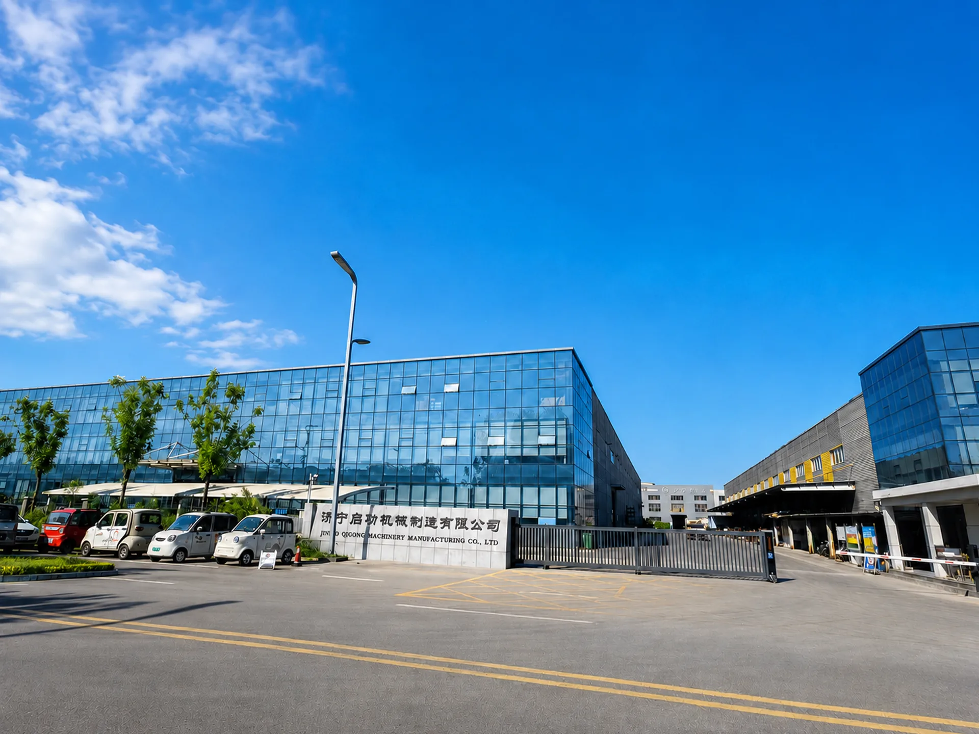 Factory exterior view_office building